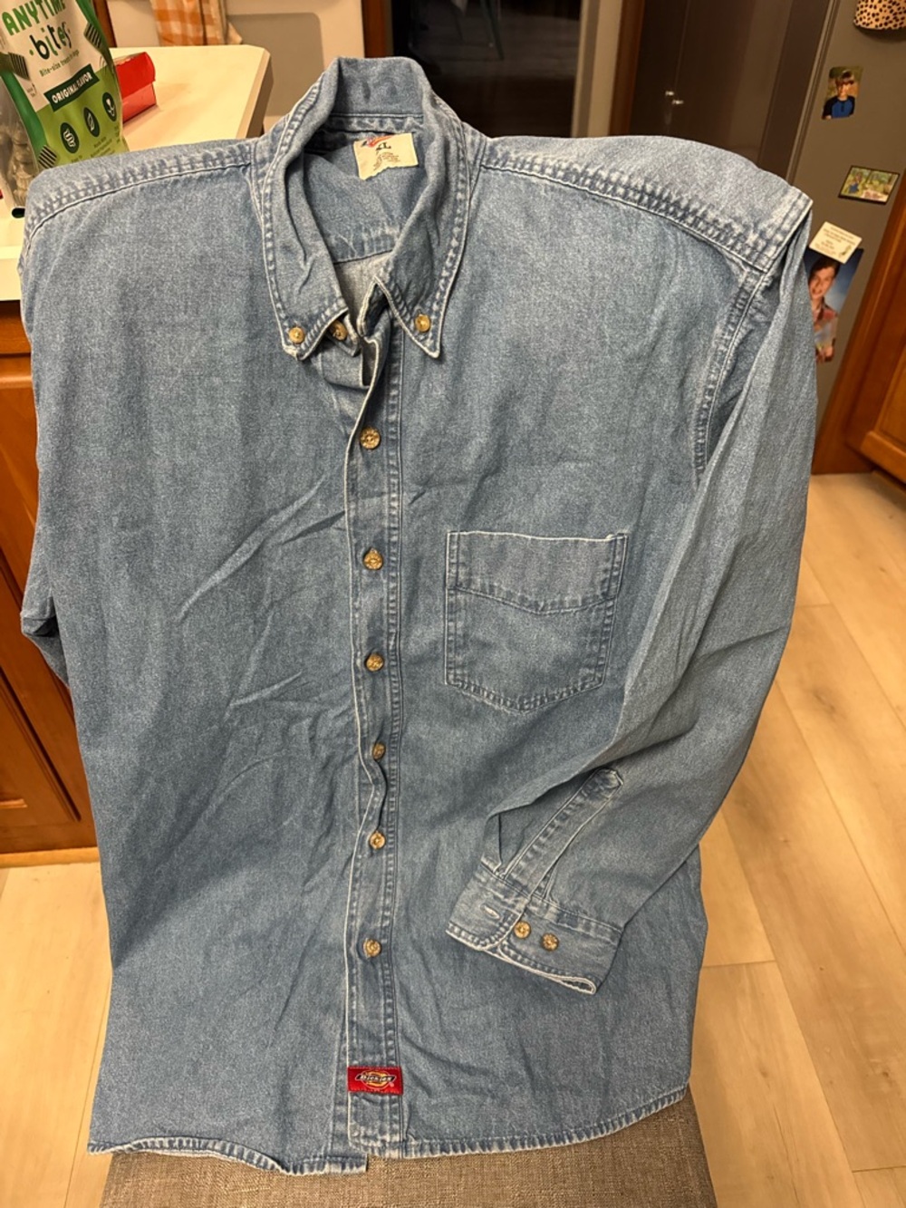 Classic Dickies Denim Button-Up Shirt